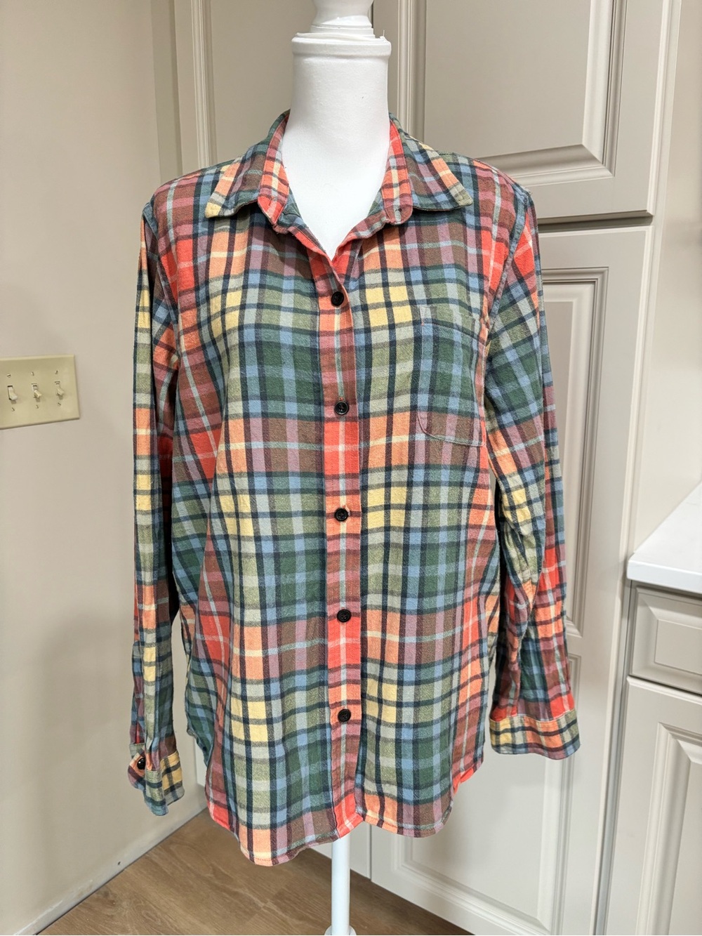LL BEAN Cotton Flannel Shirt - Multi-Color